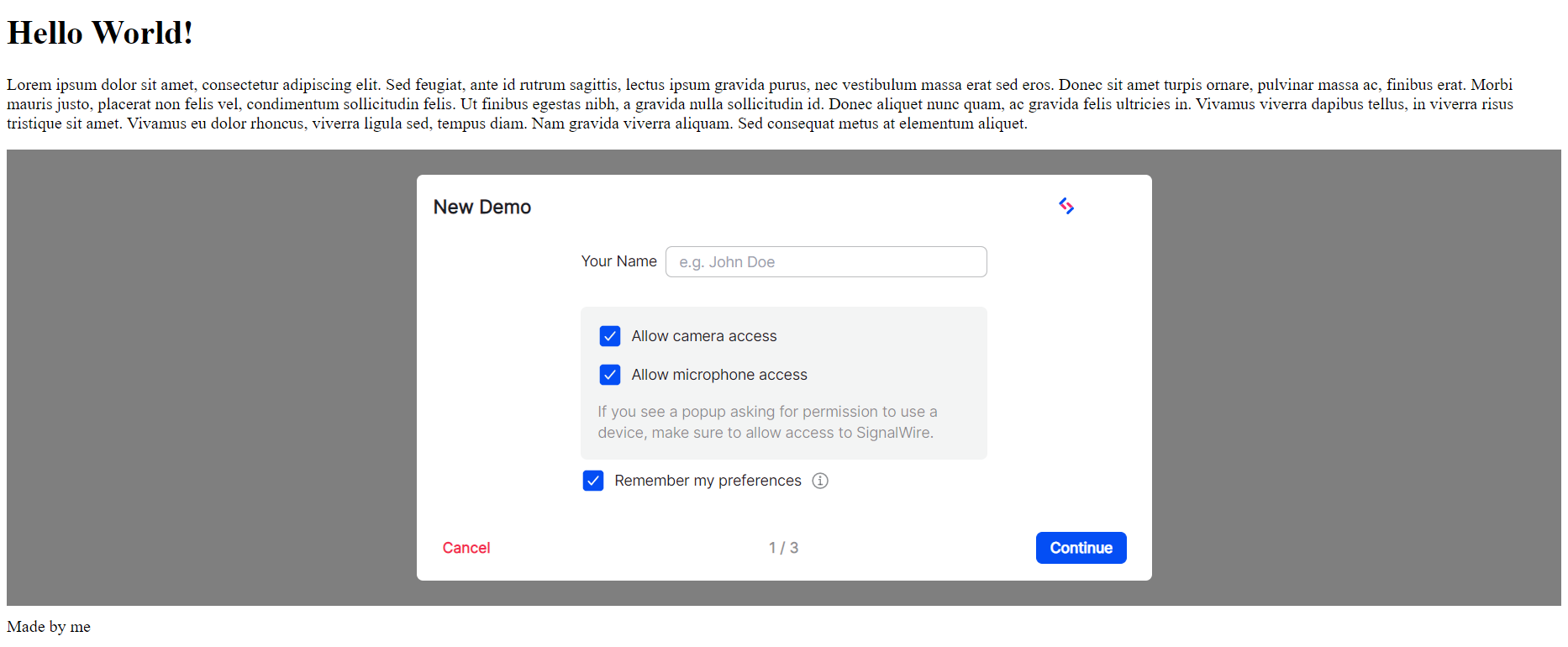 A Image showing the embeddable video for web-pages.